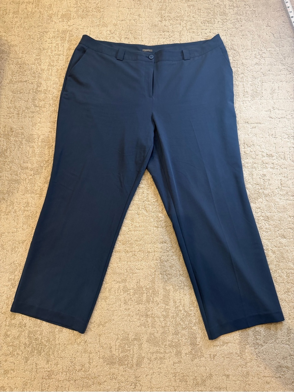 Worthington Blue Modern Fit Straight-Leg Dress Pants